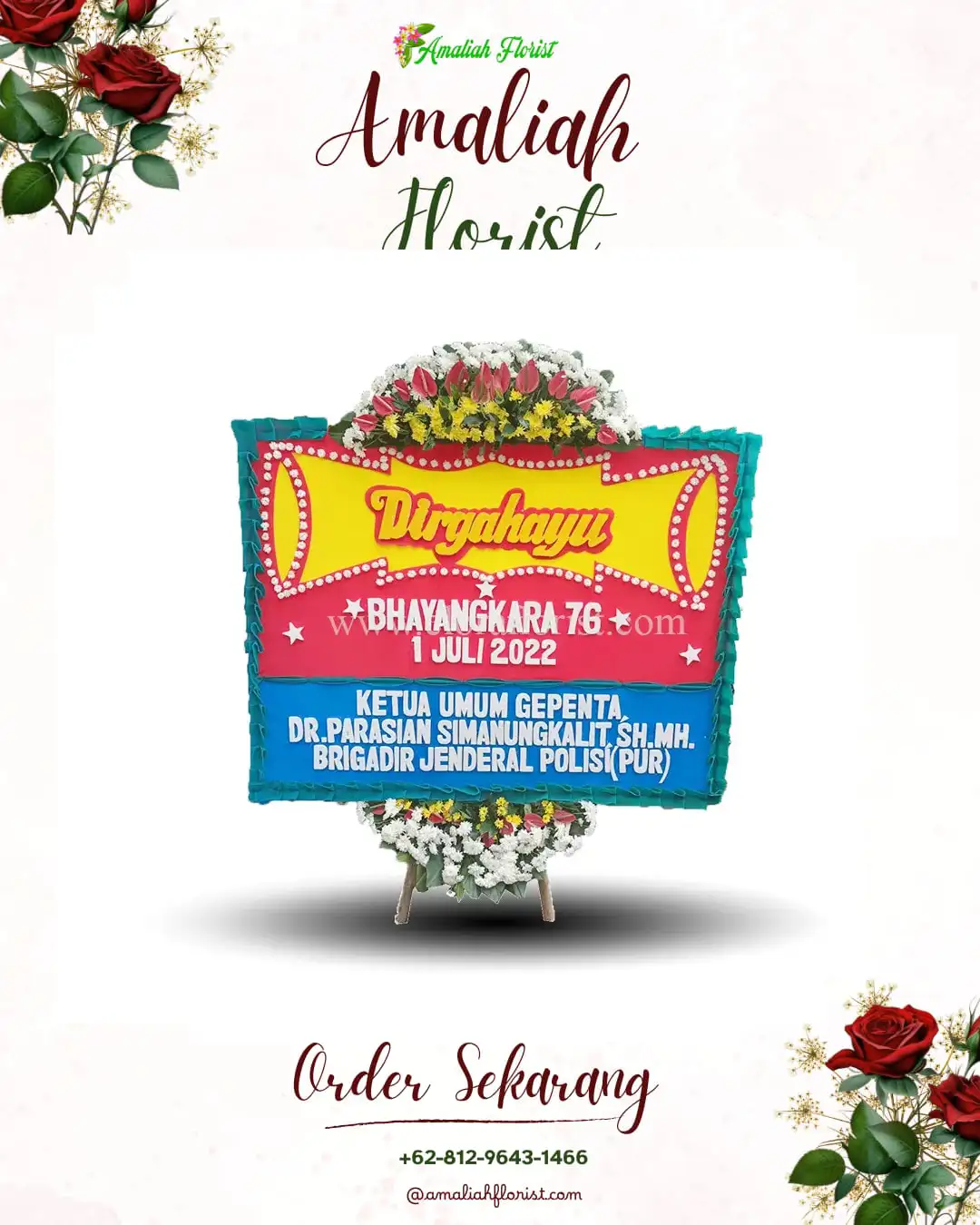 Papan Bunga HUT Ulang Tahun Manyar